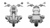 Moto - News: BMW R18, le prime immagini della custom in doppia versione