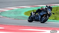 Moto - Test: Prova Video Triumph Daytona 765 Moto2, a Misano con Loris Capirossi 