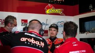 SBK: PHOTO MISANO TEST - Ducati MasqueradThe two riders of the Aruba team got back on their Panigale V4R on the circuit of Romagna.e Ball for Redding and Davies