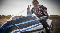 Moto - News: Max Biaggi, record di velocità sulla moto elettrica Voxan Wattman