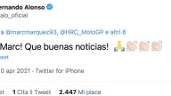 MotoGP: Marquez torna a correre, ecco le reazioni sui social