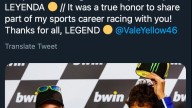 : Amici e rivali: l'omaggio sui social a Valentino Rossi