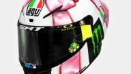 MotoGP: FOTO E VIDEO - Fiocco rosa per Valentino: ecco il casco di Misano