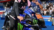 MotoGP: Quartararo con la Yamaha M1 nello stadio del PSG con Mbappé e Neymar