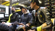 MotoGP: LE FOTO - Valentino Rossi 'sbircia' nel suo box e fa da spalla a Marini