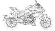 Moto - News: CFMoto 800NK: i bozzetti di una nuova naked