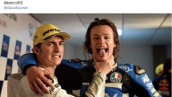 MotoGP: Rossi, Lorenzo, Stoner, Fogarty, Checa: i campioni celebrano Bagnaia