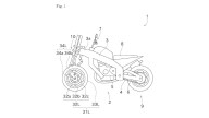 Moto - Scooter: Kawasaki: non "molla" la tecnologia a tre ruote. Depositati nuovi brevetti 