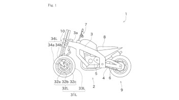 Moto - Scooter: Kawasaki: non "molla" la tecnologia a tre ruote. Depositati nuovi brevetti 