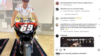 MotoGP: Marc Marquez sulla Honda di Nicky Hayden: sarà l'ultima visita alla HRC?