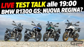 Moto - News: LIVE Test Talk alle 19:00 - BMW R1300 GS: nuova regina?