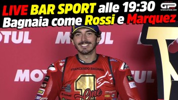 MotoGP: LIVE Bar Sport alle 19:30 - Bagnaia come Rossi e Marquez