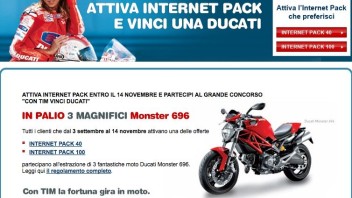 Moto - News: Con TIM vinci una Ducati (non Belen)