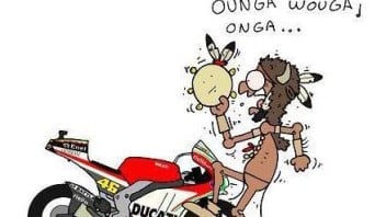 Moto - News: La Ducati fa...la danza della pioggia
