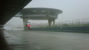 Moto - News: Test Jerez: pioggia forte, tutti ai box