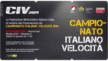 Moto - News: Il CIV a Verona al Motor Bike Expo