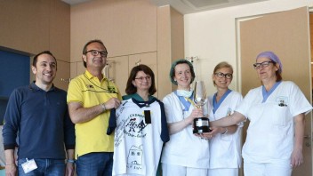 La coppa di Rossi all&#039;Ospedale dei Bambini di Parma