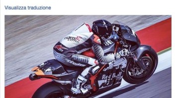 Tom Luthi test the KTM MotoGP at Mugello