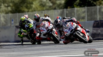 Petrucci penalised for contact with Laverty