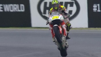 Cal Crutchlow follows Barry Sheene