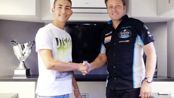 Bastianini con il team di Alzamora nel 2017