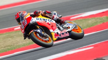 Marquez and Pedrosa at Misano with the 2017 engine
