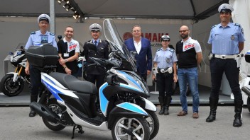 Moto - News: Yamaha Tricity alla polizia di Riccione