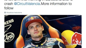 Brad Binder operato al braccio sinistro a Barcellona