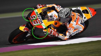 MotoGP: In Qatar Honda svela le sue nuove ali &#039;coperte&#039;