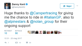Moto2: Danny Kent ritorna in Moto2 con il team CarXpert Interwetten