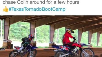 MotoGP: Casey Stoner with Colin Edwards at Texas Tornado Boot Camp