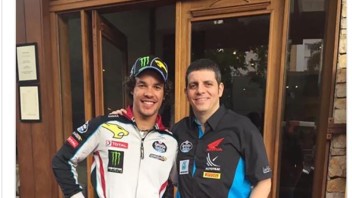 Moto2: Franco Morbidelli incontra Alex Barros in Brasile