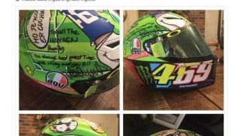 MotoGP: Rossi gifts the Hayden family his Mugello helmet