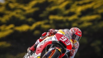 MotoGP: FP3: Marquez primo sul bagnato, 8° Dovizioso