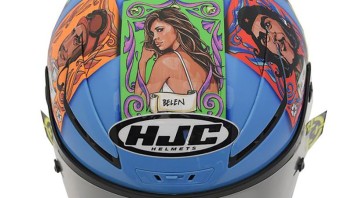 MotoGP: Iannone mette Belen, Evita, Monzon, il Che e...Fangio sul casco