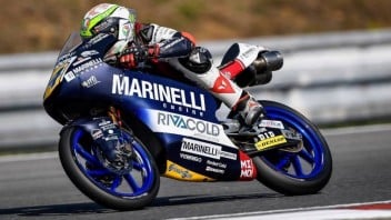 Moto3: FP2, Tris tricolore: 1° Arbolino, 2° Bezzecchi, 3° Antonelli