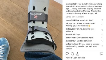 MotoGP: Kevin Schwantz under the knife: broken foot
