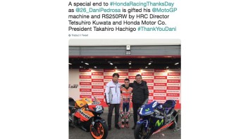 MotoGP: Honda regala a Pedrosa una delle sue MotoGP e la RS250 iridata