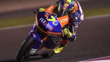 Moto2: Baldassarri 10 e lode, regola in volata Luthi e vince in Qatar