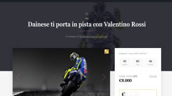 MotoGP: Dainese ti porta in pista con Valentino Rossi