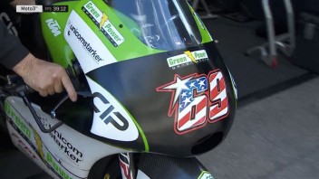 Moto3: Booth-Amos omaggia Hayden con la sua grafica del 69