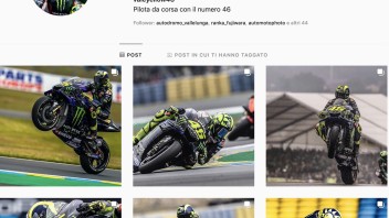 MotoGP: Rossi in scia a Fedez su Instagram, Chiara Ferragni ancora lontana