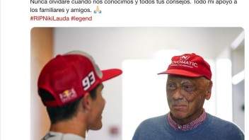 News: Marquez says goodbye to Lauda: I will never forget your advice