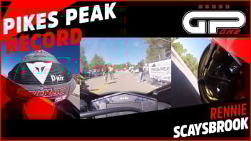 Moto - News: L'onboard da brividi dell'Aprilia che batte il record della Pikes Peak