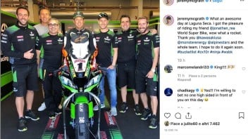 SBK: McGrath cede all'asfalto e prova la Kawasaki di Rea