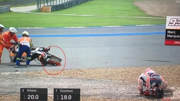 MotoGP: La caduta anomala di Marquez: gomma fredda o problema meccanico?