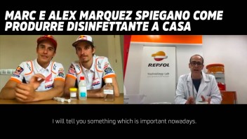 MotoGP: Marc e Alex Marquez spiegano come produrre disinfettante a casa