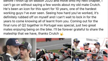 MotoGP: Miller’s good-bye to Crutchlow: “Forever grateful for our mateship.”