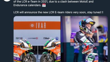 MotoE: Concomitanza fra Endurance e MotoE: LCR rinuncia a Canepa e Simeon