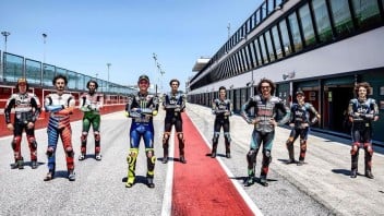 MotoGP: Valentino Rossi and VR46 start again: family photo in Misano